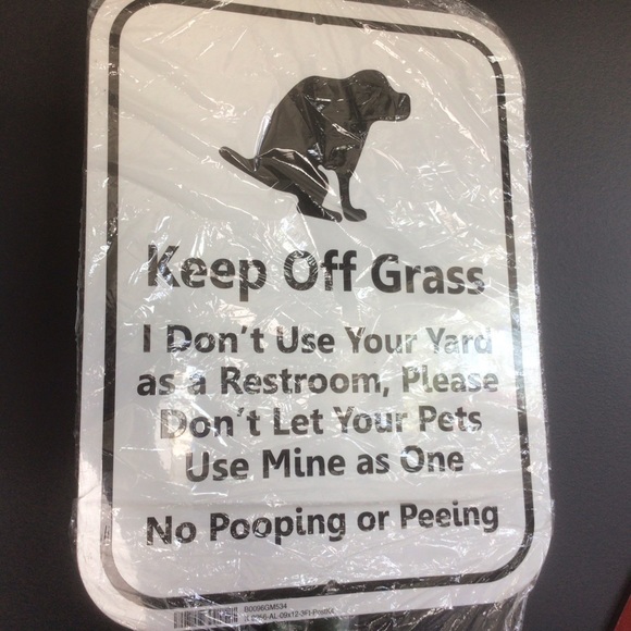 KeepOff Grass Metal Sign Kit - Picture 2 of 4